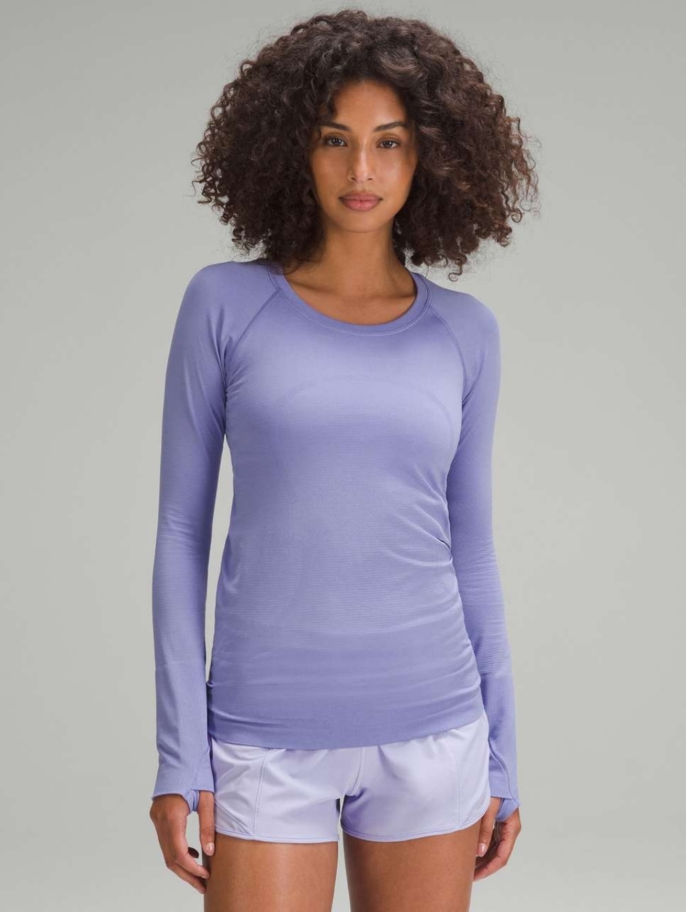 Lululemon Swiftly Tech Long-Sleeve Shirt 2.0 Dark Lavender / Dark Lavender